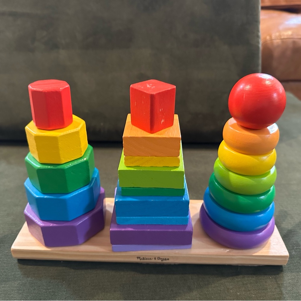 Melissa & Doug Colorful Geometric Stacker